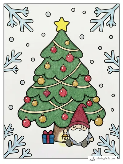 Colored example of this coloring page