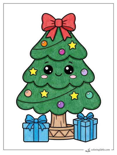 Colored example of this coloring page