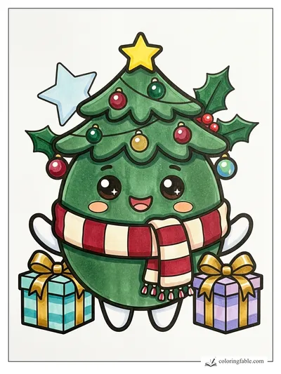 Colored example of this coloring page