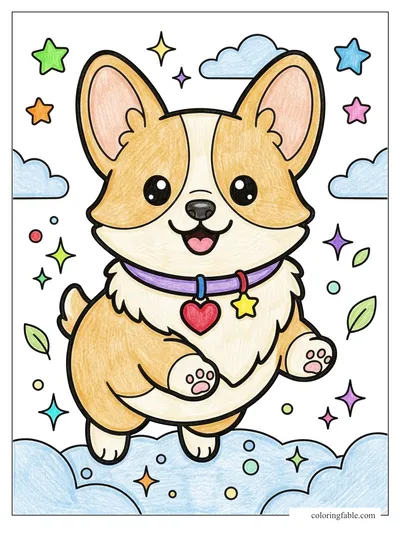 Colored example of this coloring page