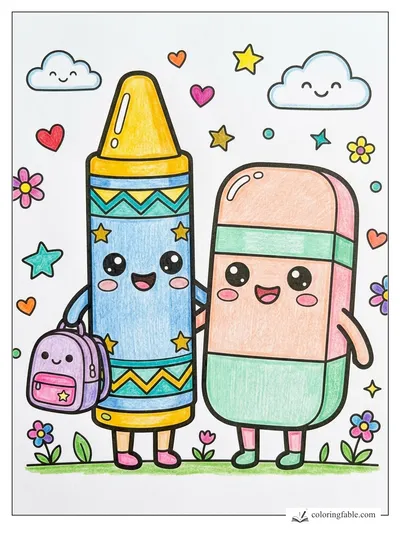 Colored example of this coloring page