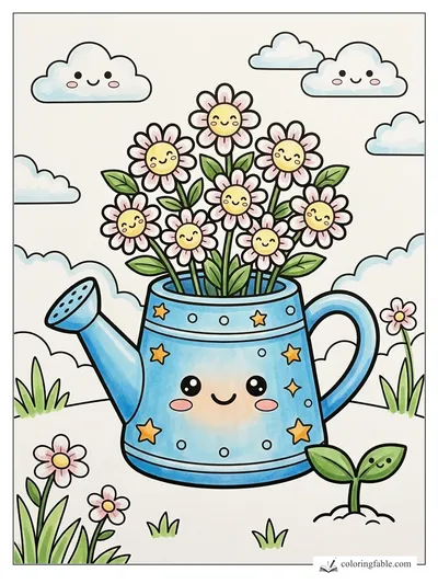 Colored example of this coloring page