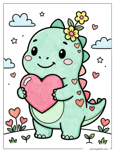 Colored example of this coloring page