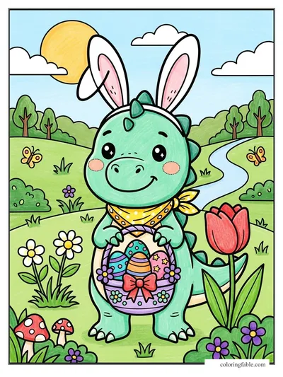 Colored example of this coloring page