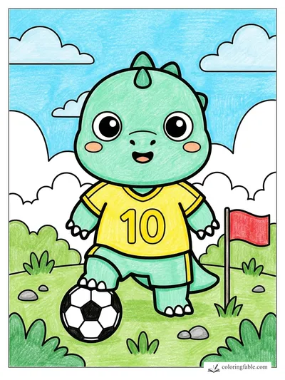 Colored example of this coloring page