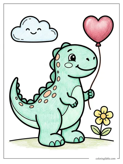 Colored example of this coloring page