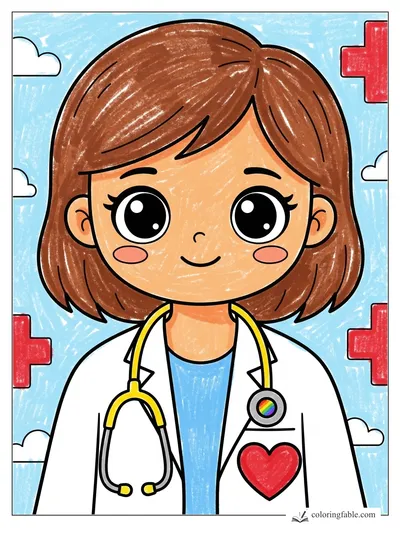 Colored example of this coloring page