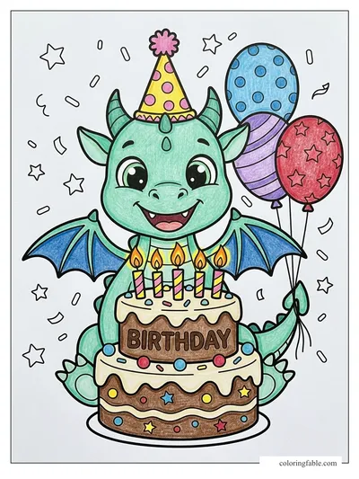 Colored example of this coloring page