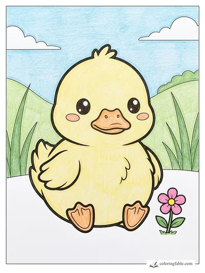 Colored example of this coloring page
