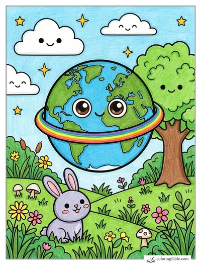 Colored example of this coloring page