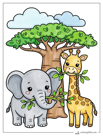 Colored example of this coloring page