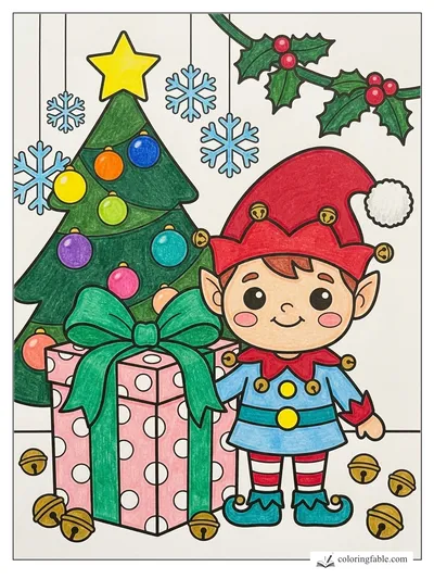 Colored example of this coloring page