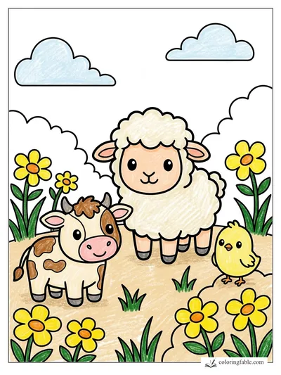 Colored example of this coloring page
