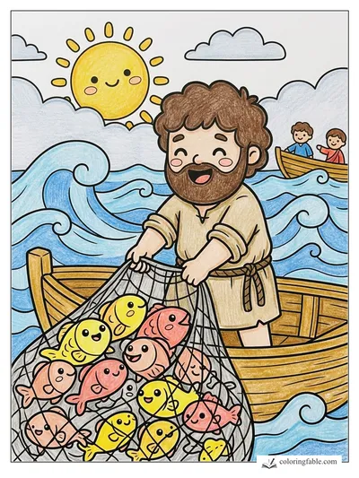 Colored example of this coloring page
