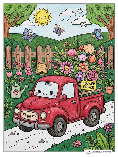 Colored example of this coloring page