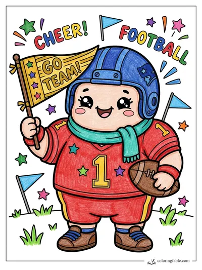 Colored example of this coloring page