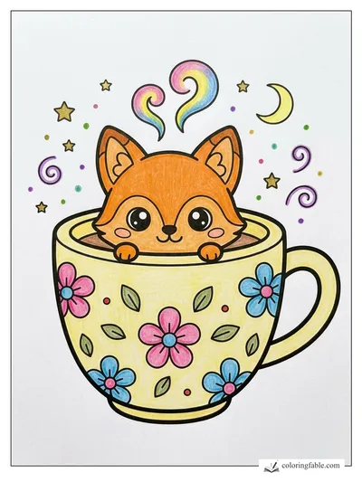 Colored example of this coloring page