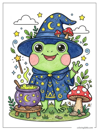 Colored example of this coloring page