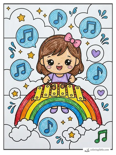 Colored example of this coloring page