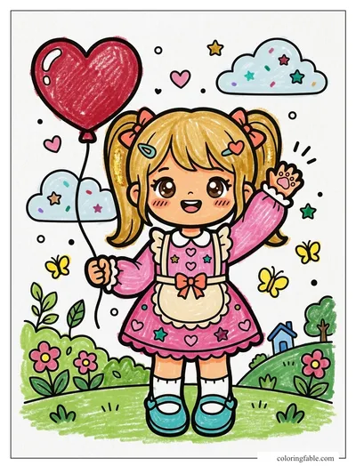 Colored example of this coloring page