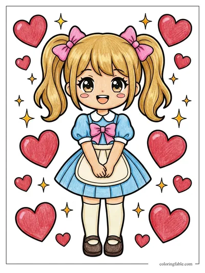 Colored example of this coloring page