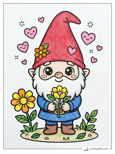 Colored example of this coloring page