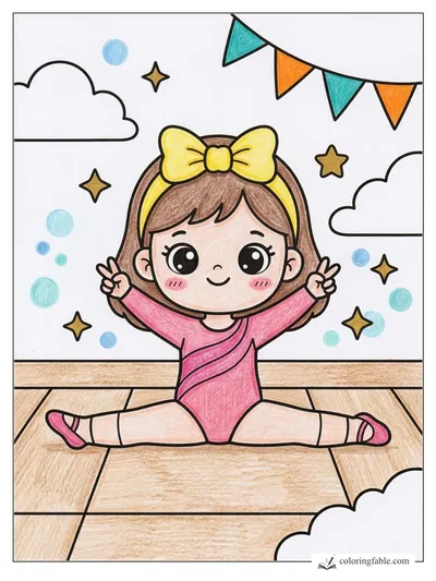Colored example of this coloring page