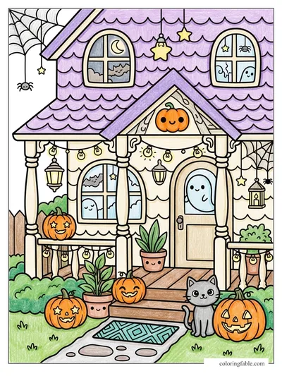 Colored example of this coloring page