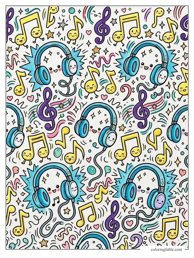 Colored example of this coloring page