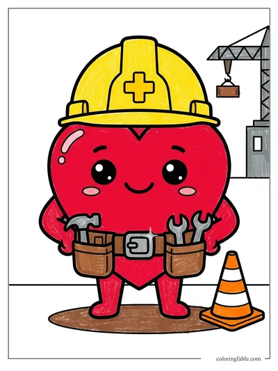 Colored example of this coloring page