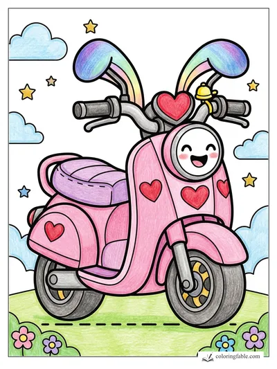 Colored example of this coloring page