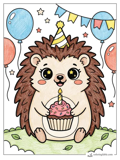 Colored example of this coloring page