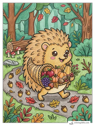 Colored example of this coloring page