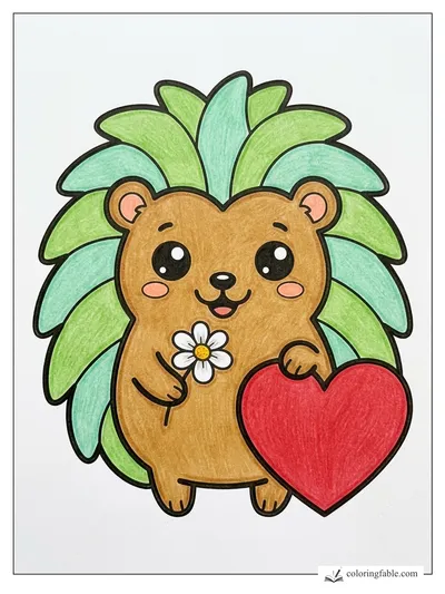 Colored example of this coloring page