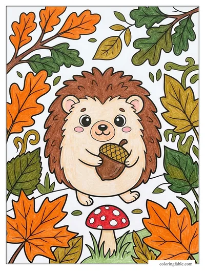 Colored example of this coloring page
