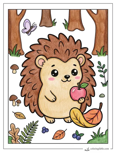 Colored example of this coloring page