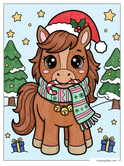 Colored example of this coloring page