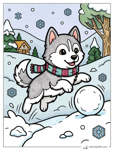 Colored example of this coloring page