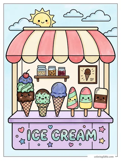 Colored example of this coloring page