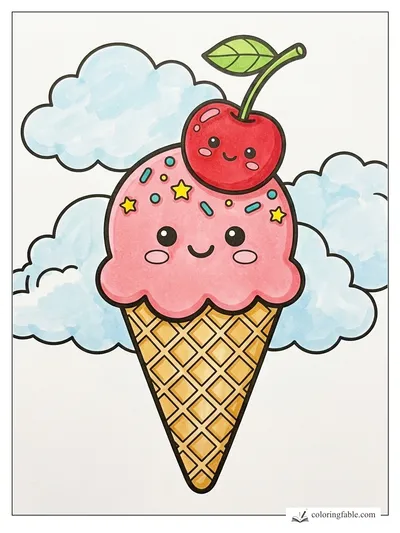 Colored example of this coloring page