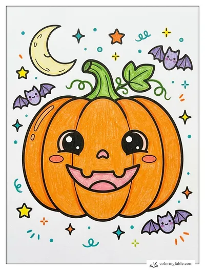 Colored example of this coloring page