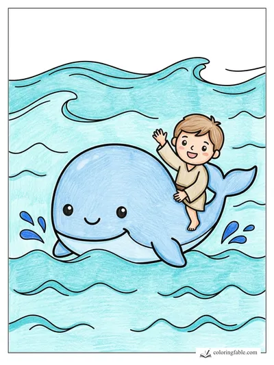 Colored example of this coloring page