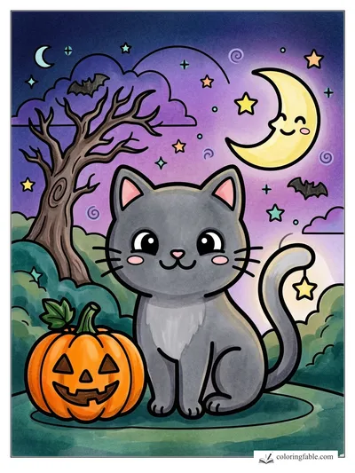 Colored example of this coloring page