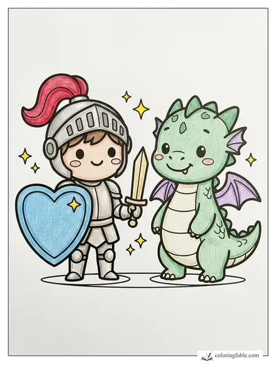 Colored example of this coloring page