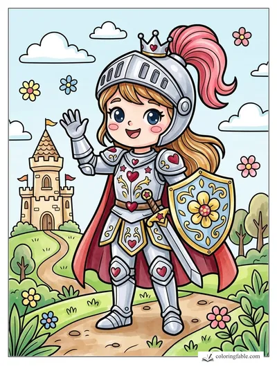 Colored example of this coloring page