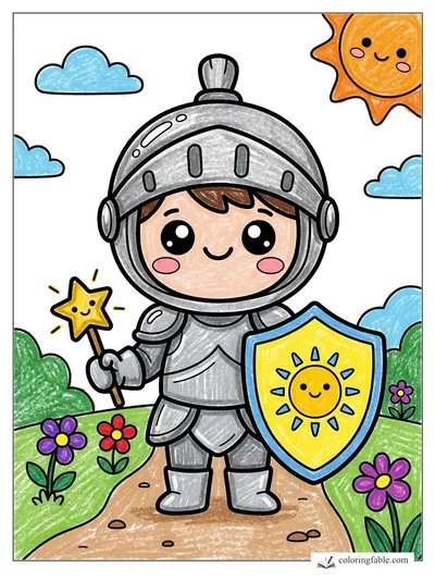 Colored example of this coloring page