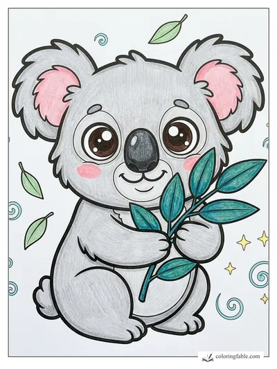 Colored example of this coloring page