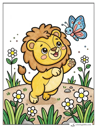 Colored example of this coloring page