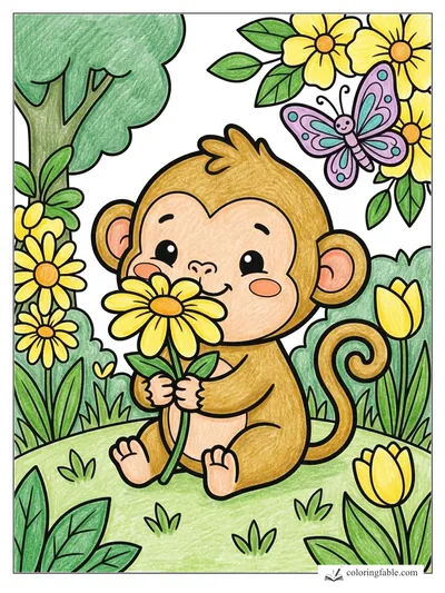 Colored example of this coloring page