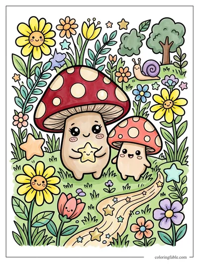 Colored example of this coloring page